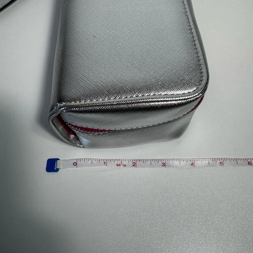 Soto Massini Milano Silver Metallic Ballet Clutch Bag